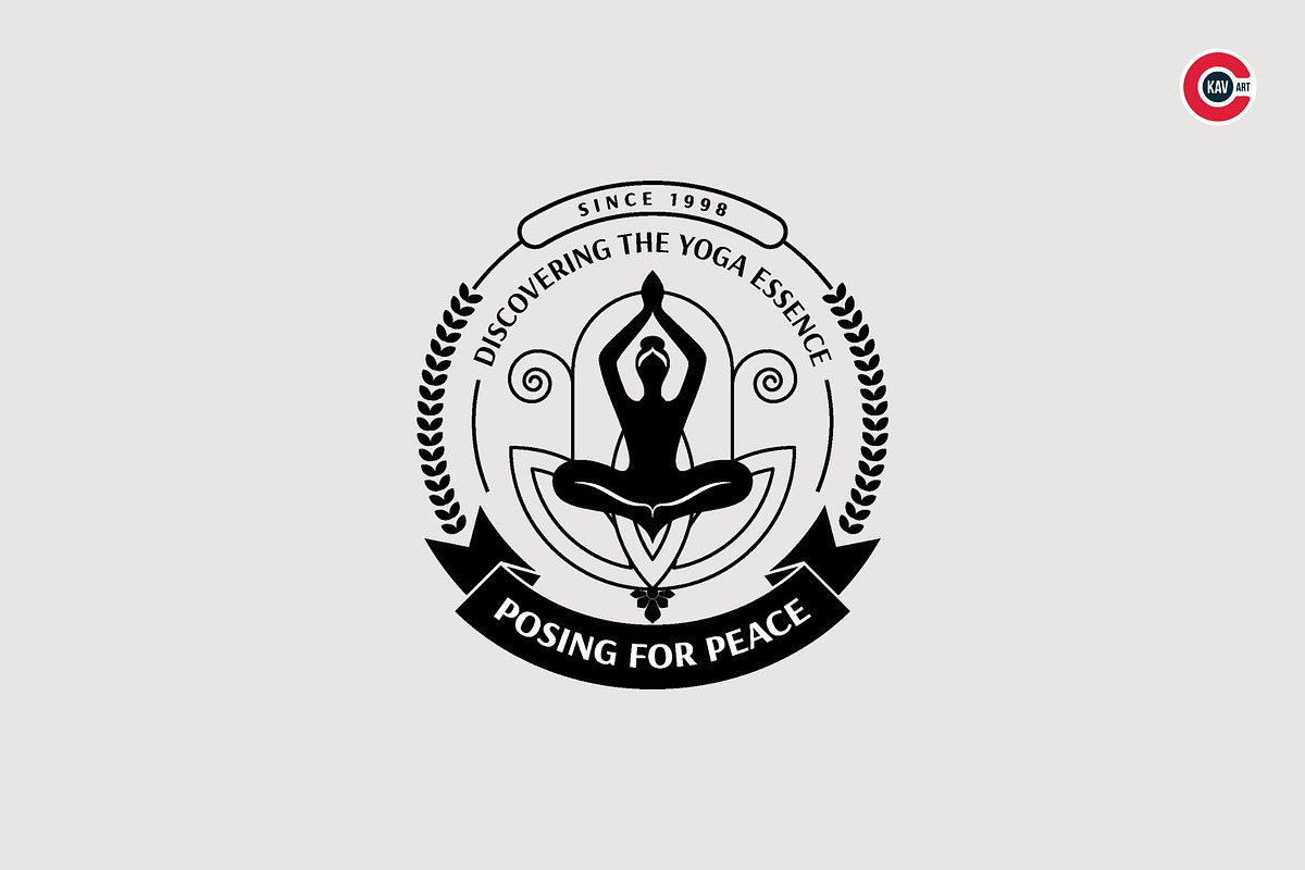 Badges or Emblem Logos for Yoga, a Branding & Logo Template by C-Kav (Photo 2 of 8)