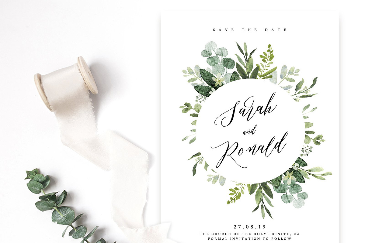 Eucalyptus foliage clipart, a Decorative Illustration by AnnelyBlooms (Photo 5 of 6)