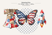 Patriotic Patchwork Sublimation, a Seasonal Illustration by Artnoy (Thumbnail 3 of 18)
