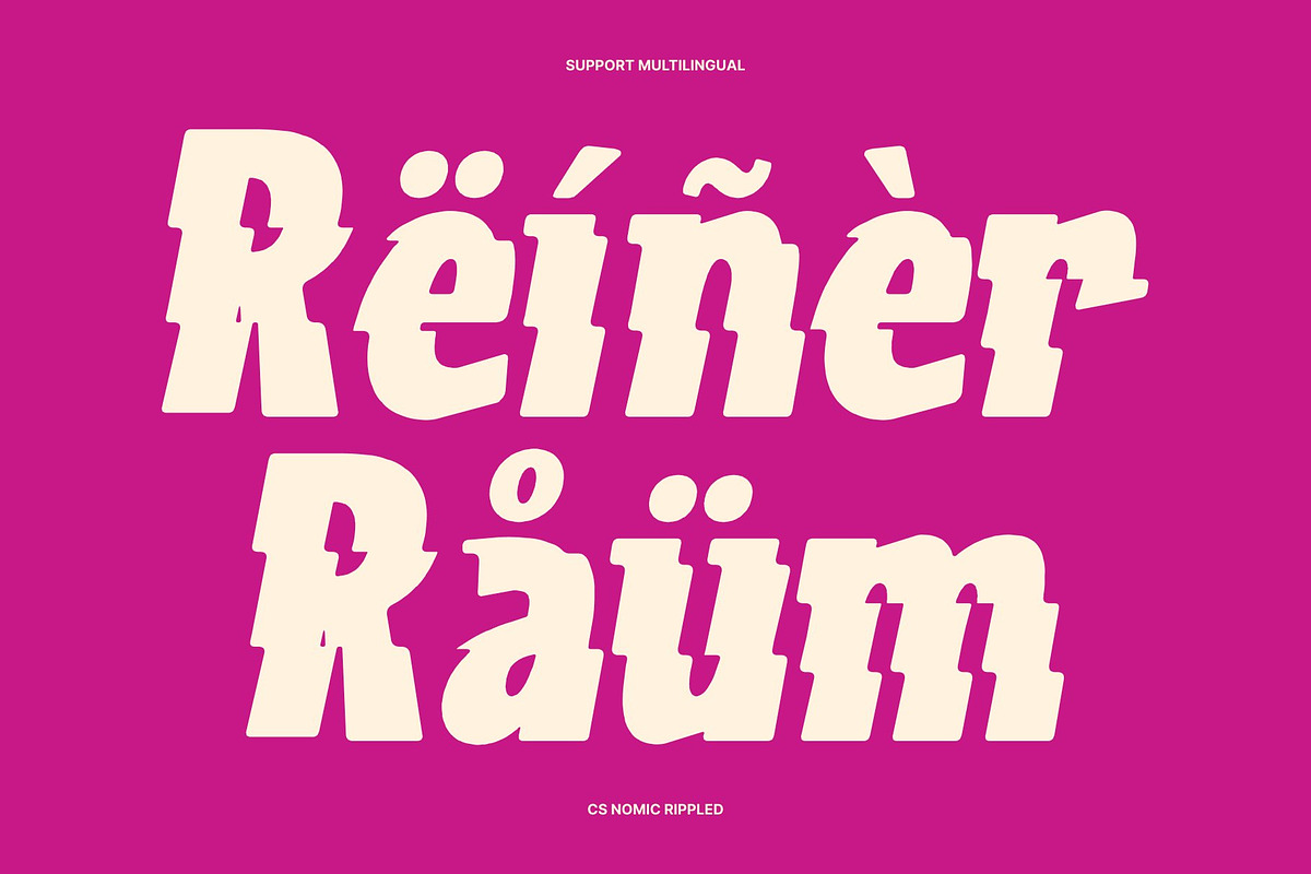 CS Nomic Rippled, a Sans Serif Font by Craft Supply Co. (Photo 7 of 8)