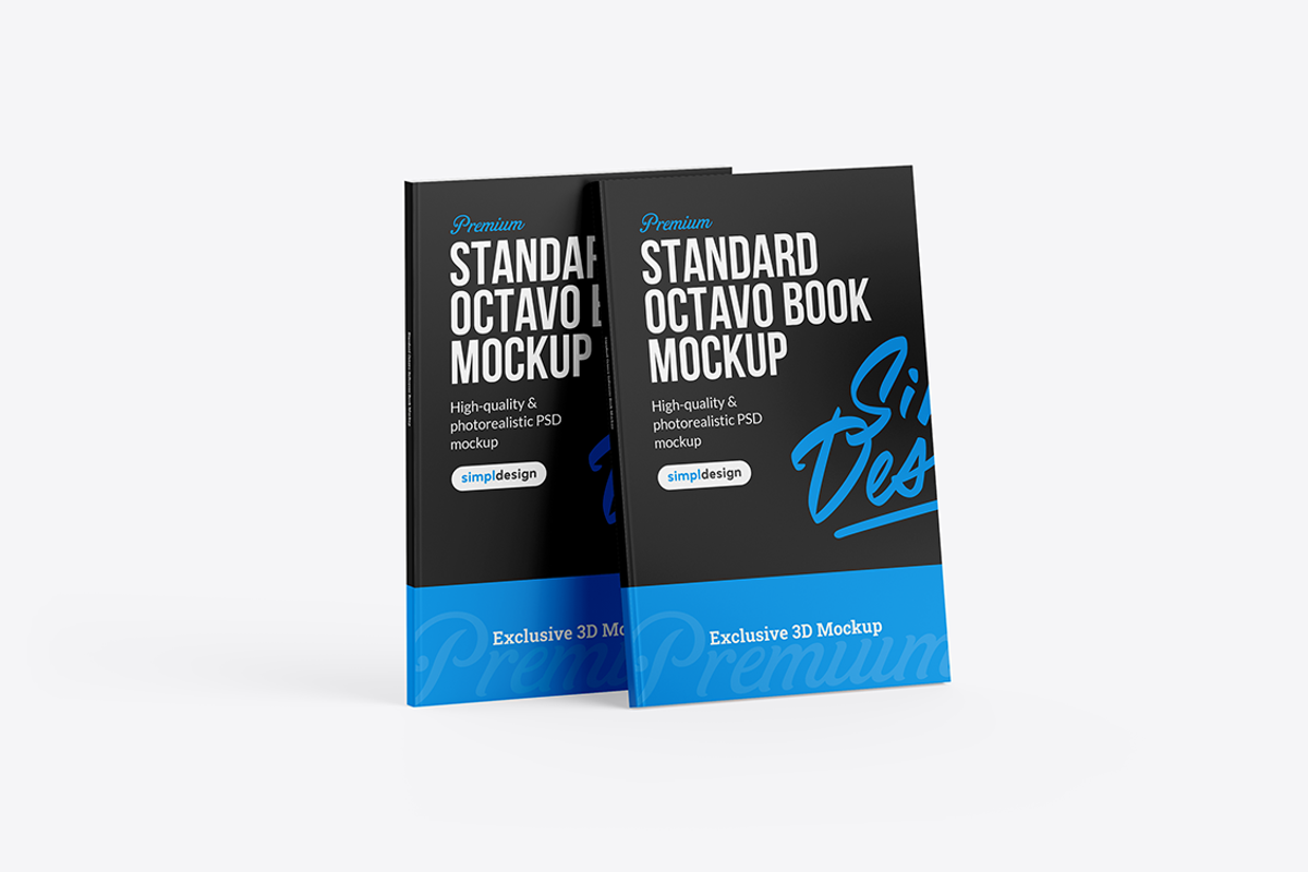 Standard Octavo Book Mockup, a Books & Magazine Mockup by SimplDesign (Photo 9 of 13)