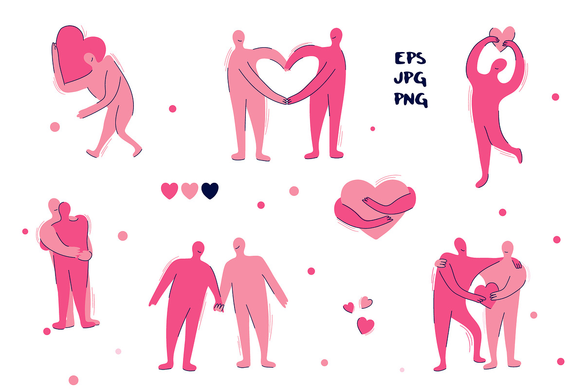 Love Vibes Set, a Seasonal Illustration by Zim Varezhkin (Photo 3 of 12)