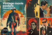 209 Vintage movie posters, a Person Illustration by Handmadefont (Thumbnail 1 of 11)