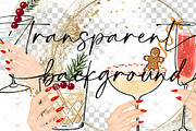 Christmas Whimsical Doodles Clipart, a Decorative Illustration by BigCakeBee (Thumbnail 2 of 3)