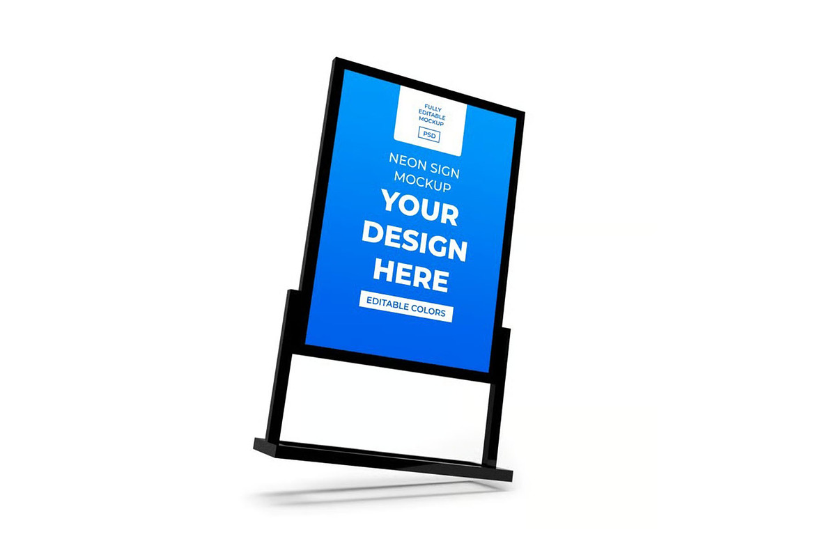 Neon Sign Box Mockup Template Set, a Packaging Mockup by DesignRushMarket (Photo 9 of 11)