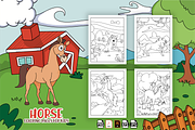35 Horse Coloring Pages for Kids, an Animal Illustration by MK.CreativeHub (Thumbnail 3 of 4)