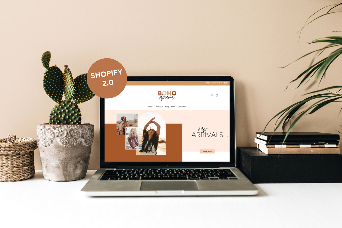Easy Shopify Theme I Boho Love, a Shopify Template by Easy Website Themes (Photo 2 of 11)