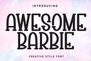 Awesome Barbie | Script Font, a Script Font by Scratchones (Thumbnail 1 of 8)