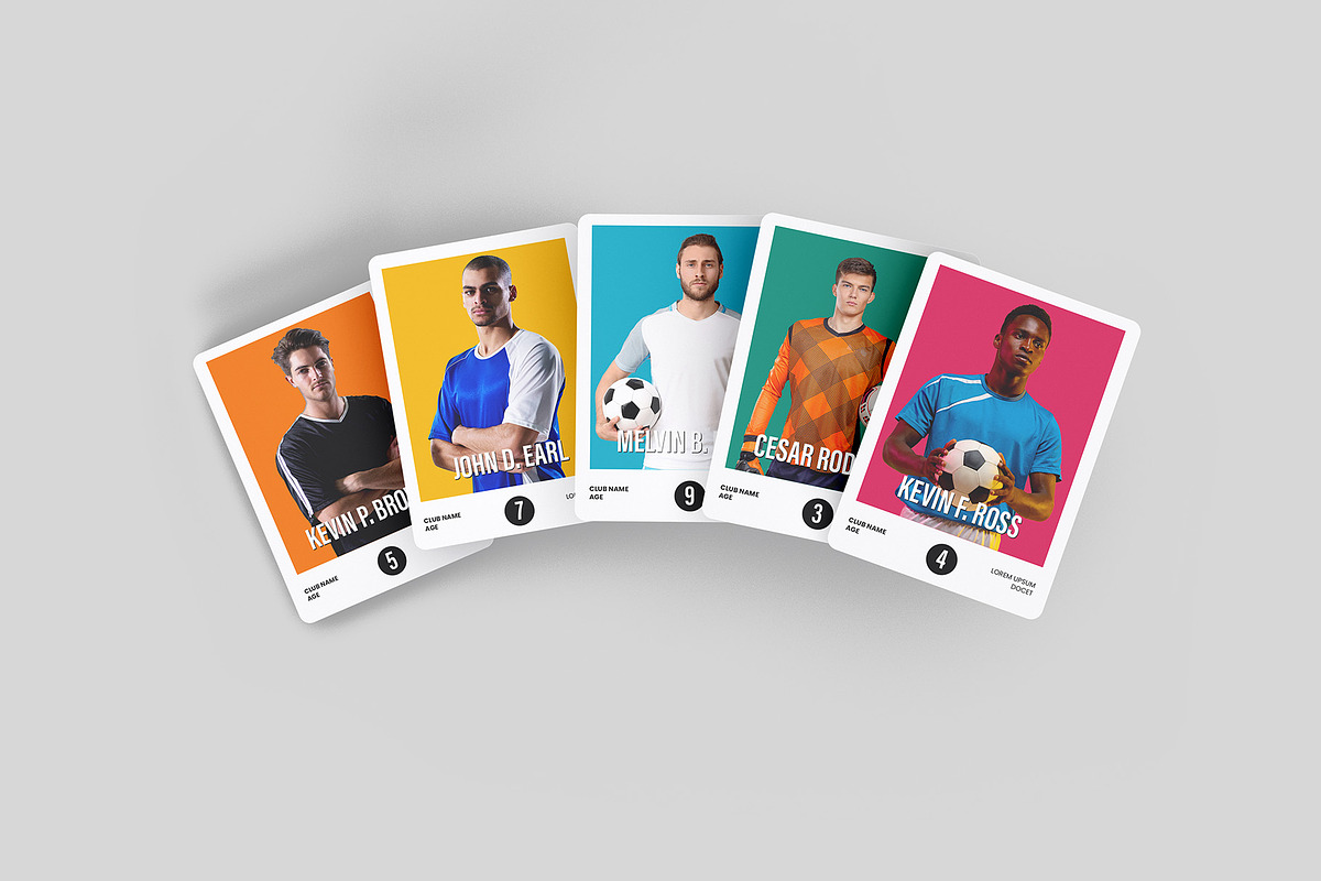 Trading Cards Mockup - 9 views, an Advertising Mockup by Illusiongraphic (Photo 8 of 19)