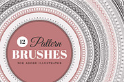 Pattern Brushes for Illustrator, a Brush Add-On by Solana (Thumbnail 1 of 4)