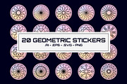 20 Geometric Stickers, an Object Graphic by romanlypovyi (Thumbnail 1 of 5)
