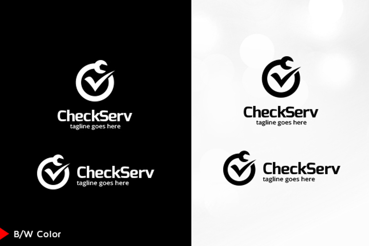 Check Service Logo Template, a Branding & Logo Template by gunaonedesign