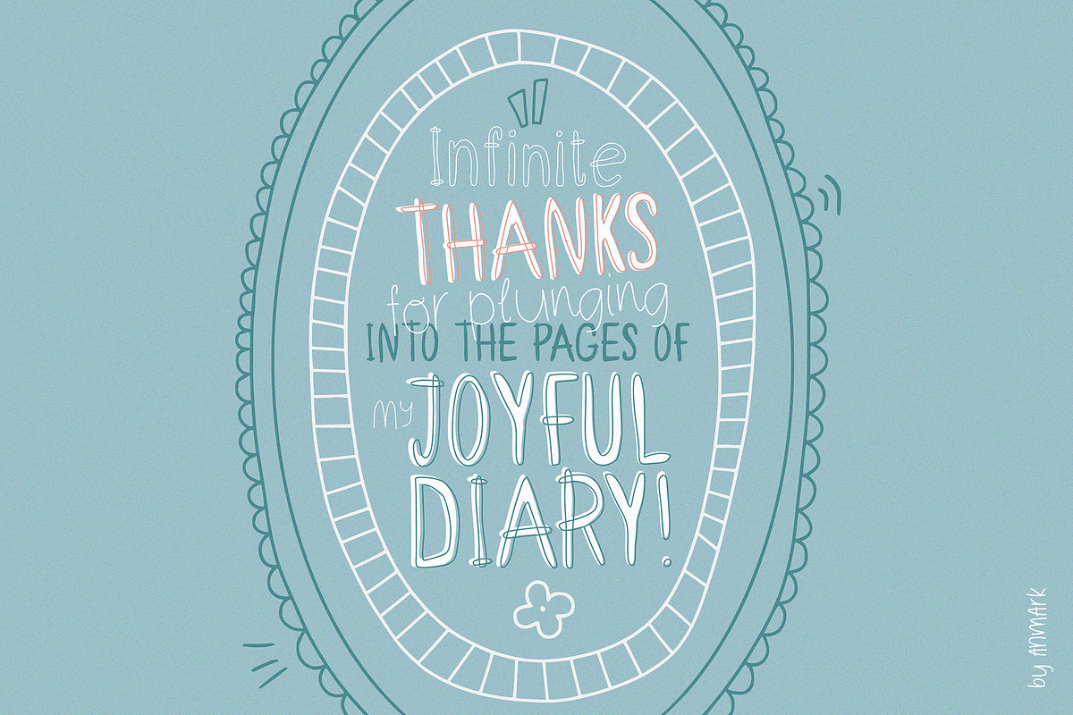 Whimsical Playful Font Bundle, a Handwritten Font by AnMark (Photo 8 of 39)