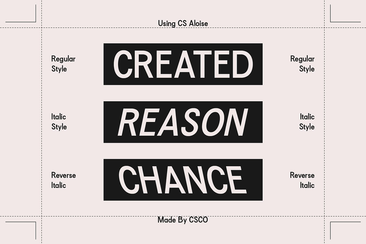 CS Aloise – Contemporary Font, a Sans Serif Font by Craft Supply Co. (Photo 2 of 8)