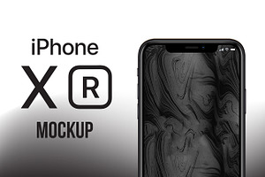 iPhone XR Black Mockup