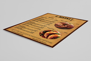 Old West Style Menu Template