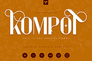 Kompot Display - 2 fonts, a Font by VP Fonts (Thumbnail 1 of 9)