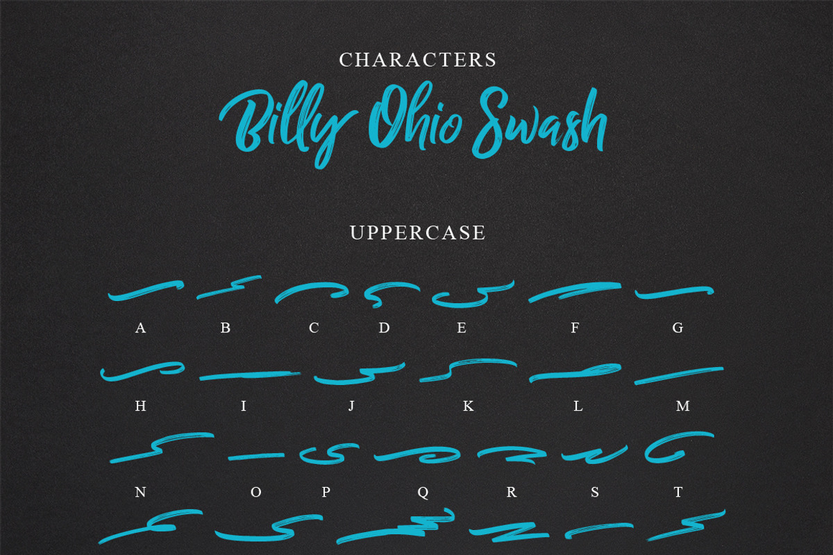 Billy Ohio Typeface, a Script Font by alit design (Photo 11 of 15)