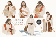 Christian cliparts bundle, a Person Illustration by ⋒DesignECShop⋒ (Thumbnail 3 of 9)