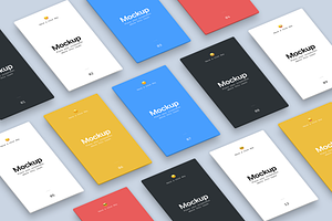 Isometric Mobile App Mockup