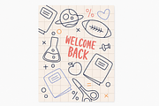 Back to School Posters Illustrations, an Education Illustration by Anna Studio (Thumbnail 13 of 18)