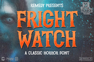 Fright Watch - Classic Horror Font, a Serif Font by Remedy667
