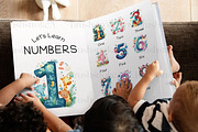 Numbers Clipart, Watercolor Numbers, an Education Illustration by BrushstrokeArtGB (Thumbnail 8 of 9)