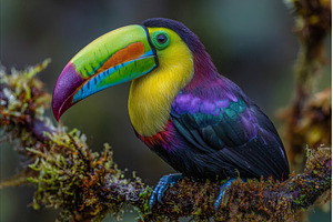 A beautiful Red-breasted toucan is, an Animal Photo by ZinetroN