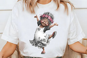 Summer Funny Grandma Clipart, an Illustration by designcity5 (Thumbnail 4 of 5)