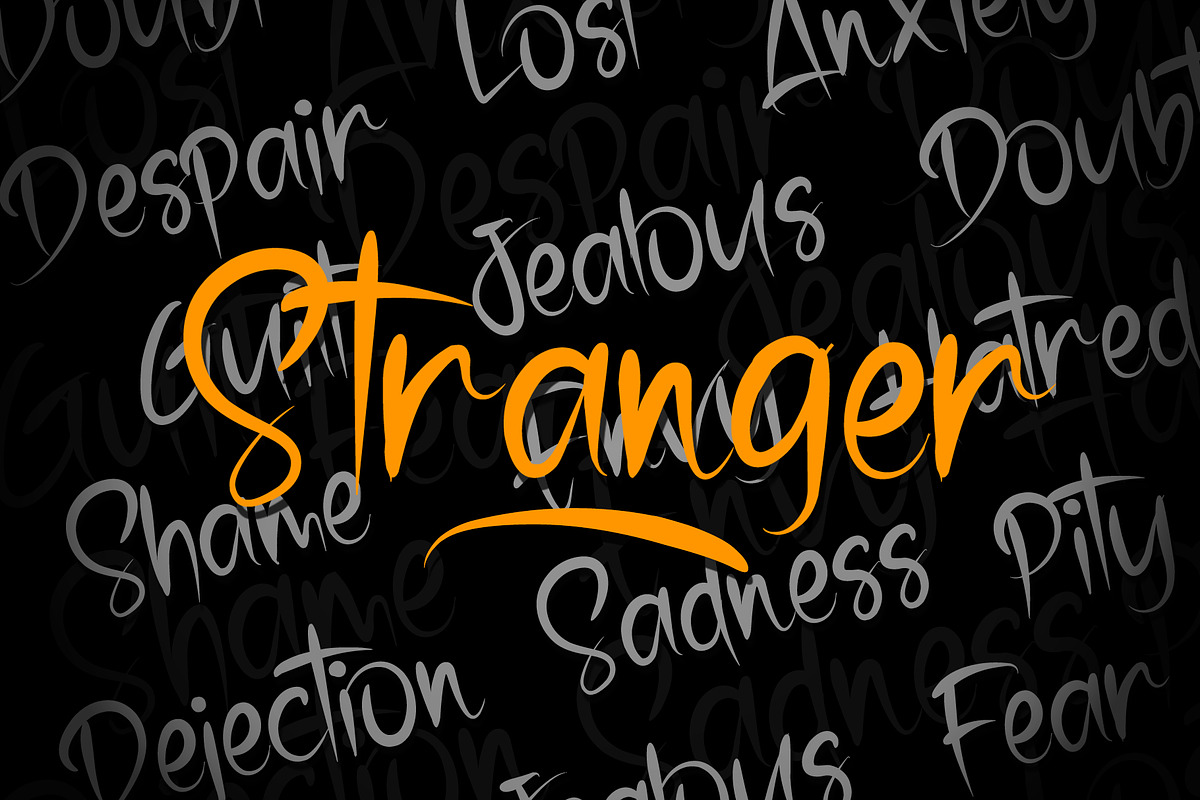 Stranger - Brush Font preview 2