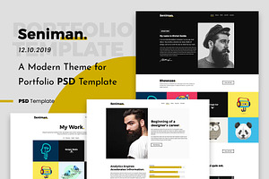 Portfolio PSD Template 3 - Seniman