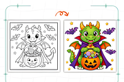 Happy Halloween Coloring Book, a Seasonal Illustration by Coco Bloom (Thumbnail 7 of 8)