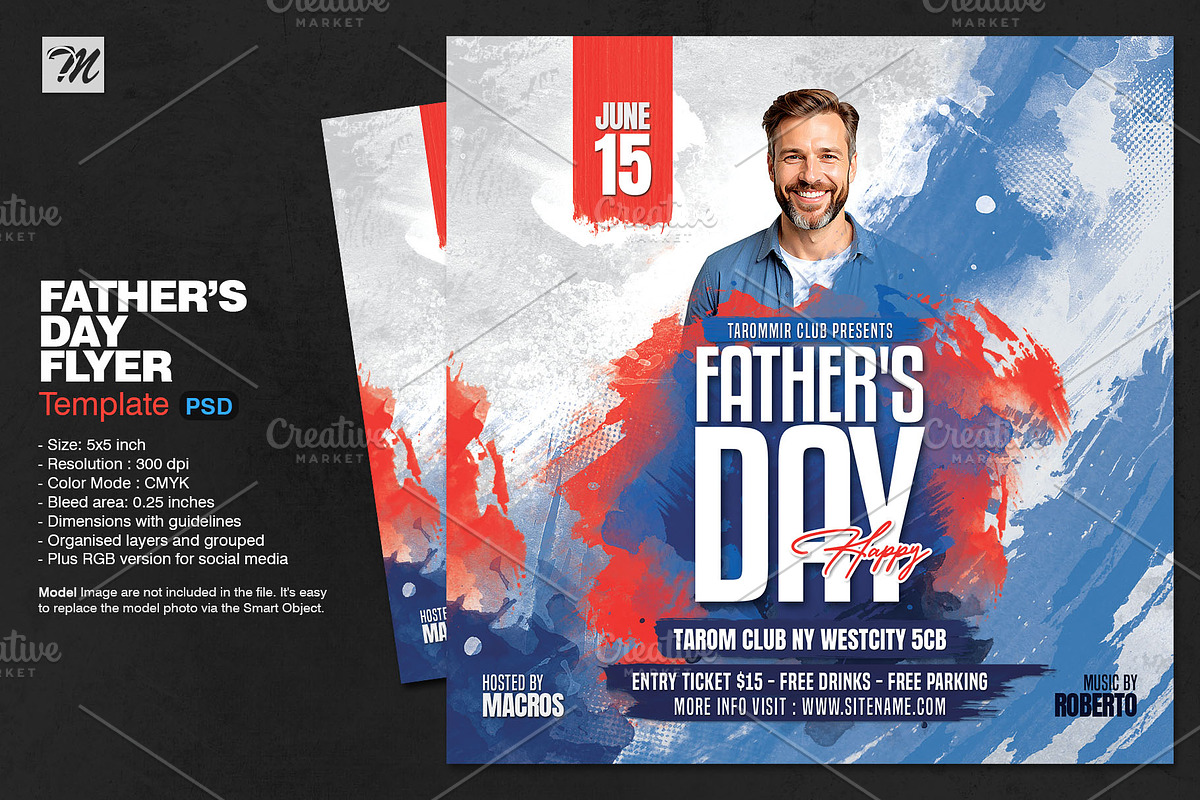 Father's Day Flyer, a Flyer Template by Tarommir (Photo 1 of 3)