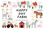 Happy Day Farm, a Decorative Illustration by Barkova Nadya (Thumbnail 1 of 10)