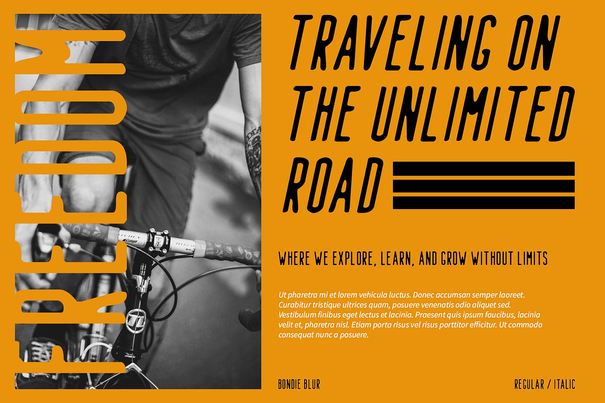 Bondie Blur, a Sans Serif Font by Craft Supply Co. (Photo 3 of 8)