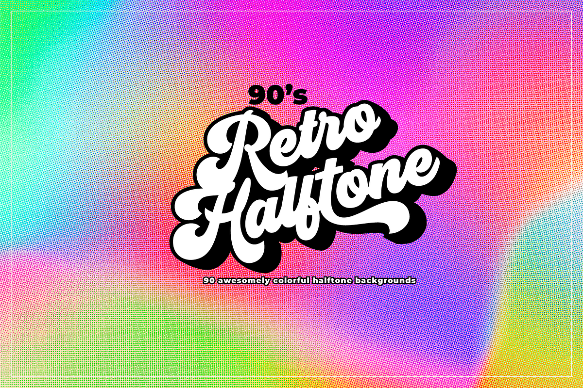 90s Retro Halftone Backgrounds, an Abstract Photo by The Blk Creative (Photo 1 of 2)