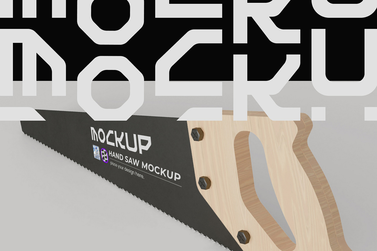 Hand Saw Mockup, an Illustration by hiddemaru (Photo 3 of 4)