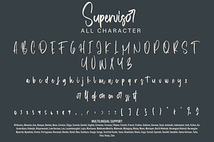 Supervisor - Handwritten Font