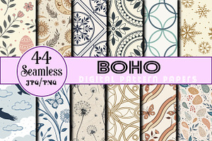 Boho Digital Papers  Background, an Arts & Entertainment Photo by Wow Magic