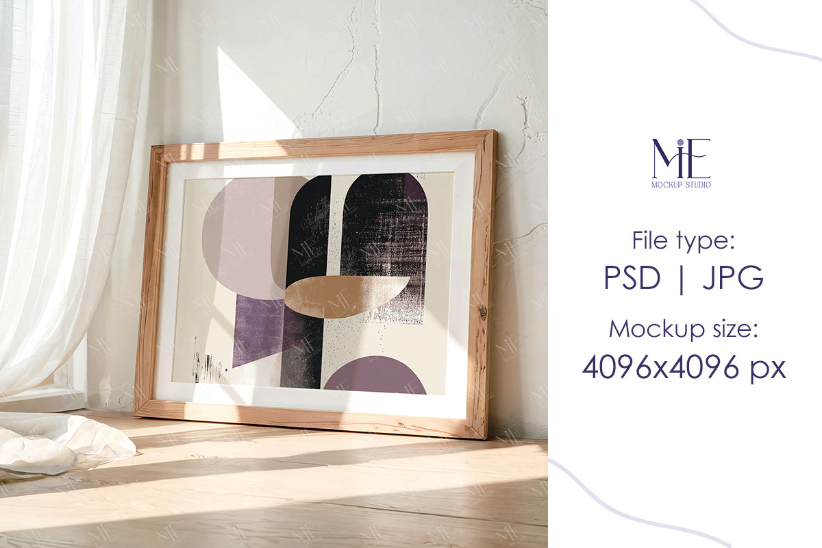 Horizontal Frame Mockup DIN A Poster, a Mockup by Mie Mockup Studio (Photo 3 of 6)