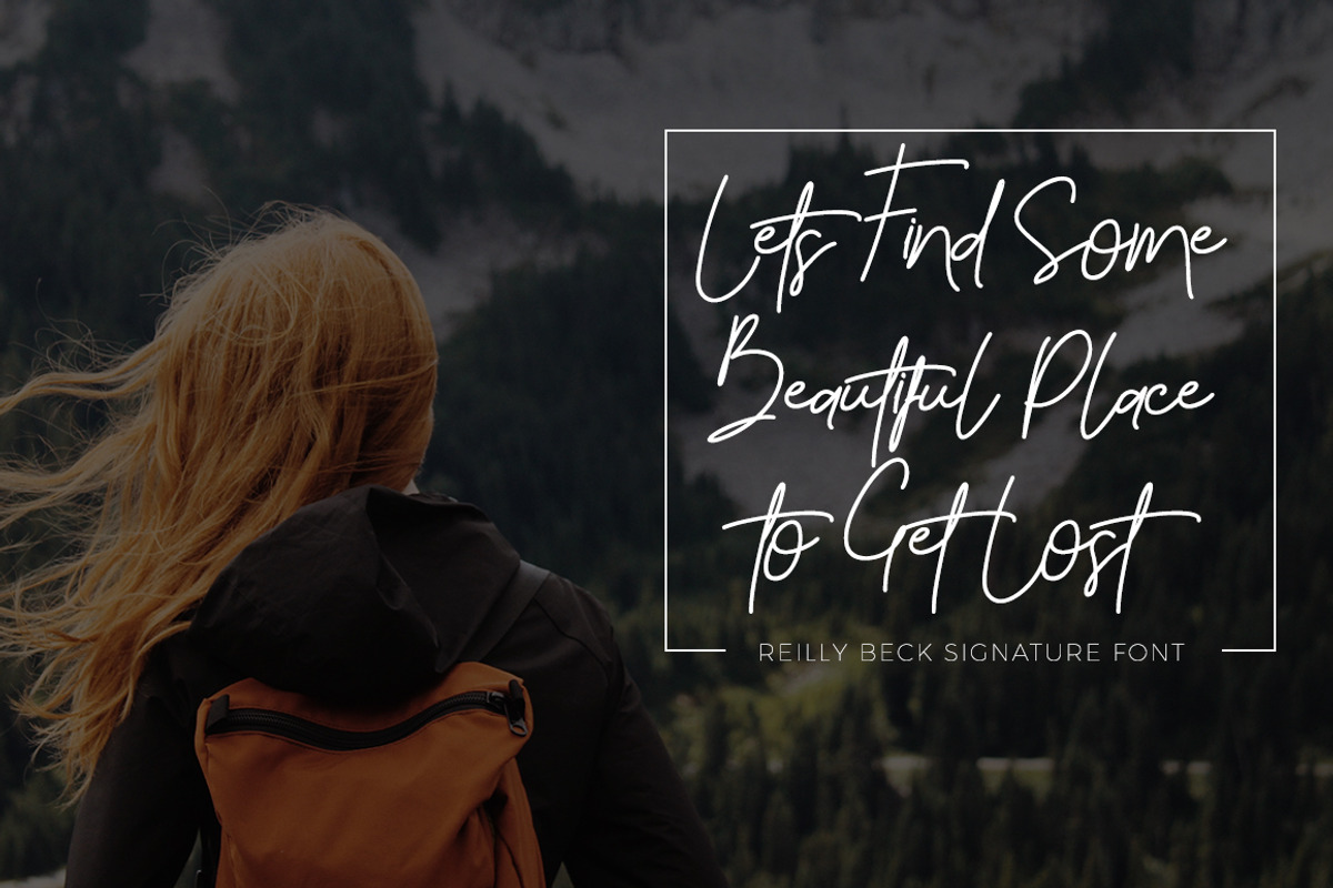Reilly Beck - Signature Font preview 5