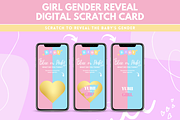 Girl Gender Reveal Scratch Card, a HTML Template by SunshineStudioBoutique (Thumbnail 3 of 8)