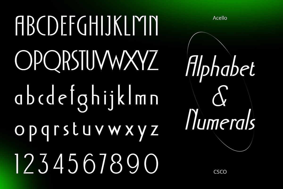 Acello – Geometric Sans Serif, a Sans Serif Font by Craft Supply Co. (Photo 7 of 8)