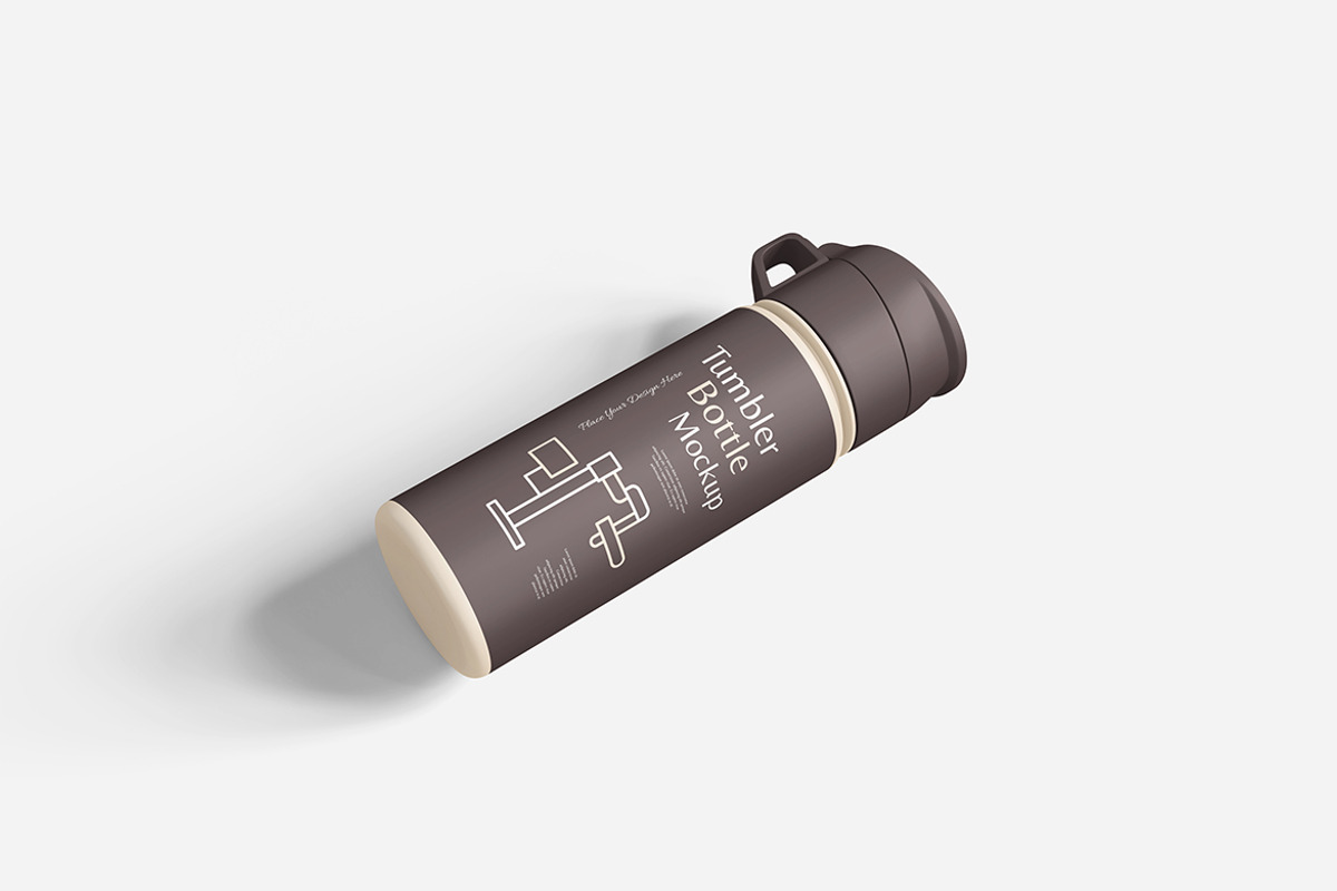 Tumbler Bottle Mockup Set, an Advertising Mockup by Indah (Photo 4 of 6)