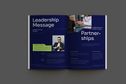 Navy Green Annual Report, a Brochure Template by Neermana (Thumbnail 9 of 11)