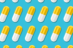 Medical texture with set of pills, a Health & Medical Photo by BOOCYS