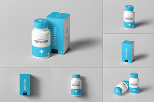 Supplement Jar & Box Mock-up 9
