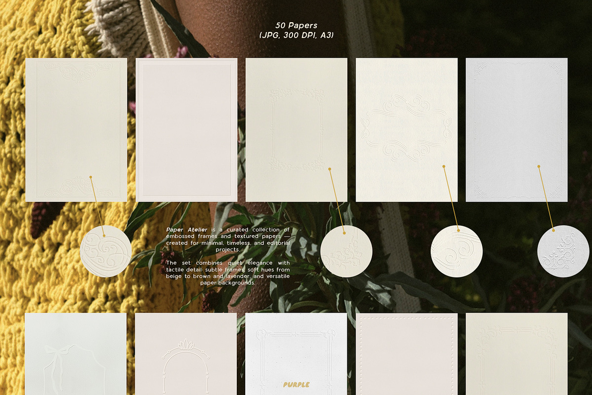 Paper Atelier: Embossed Paper & Frames