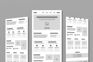 Wireframe Portfolio for Designers, a Wireframe Template by MightyDesign