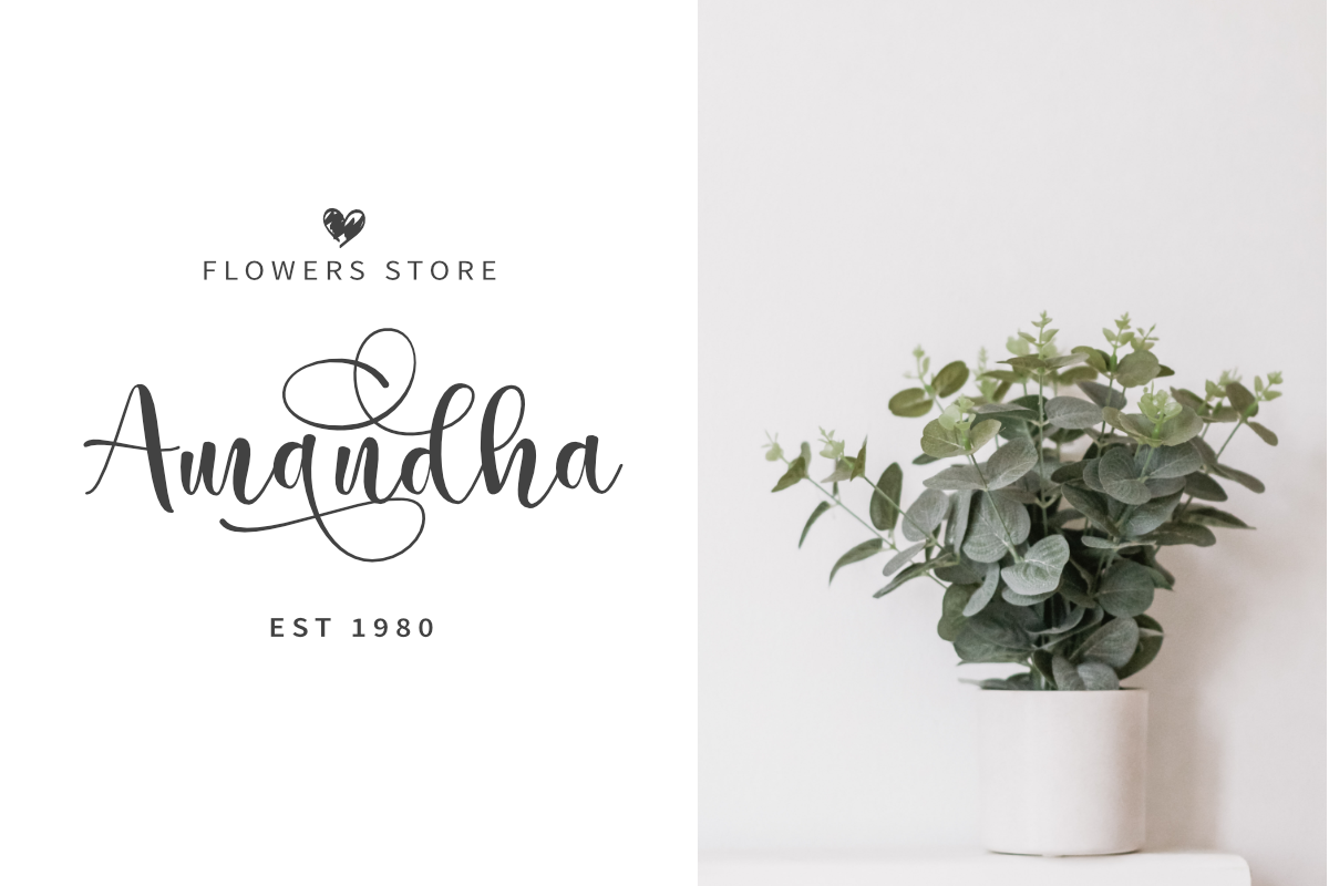 Marilyne -  Modern Calligraphy, a Script Font by Silverdav (Photo 5 of 9)